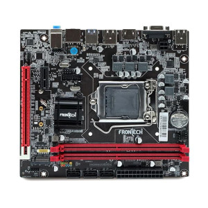 FRONTECH H110 Motherboard | LGA1151, 2xDDR4, Supports 6th/7th Gen (Skylake) CPUs, 2xUSB 3.0, 4xUSB 2.0, 3xSATA, NVMe/M.2, HDMI, VGA, PCIe x16 (FT-0475)